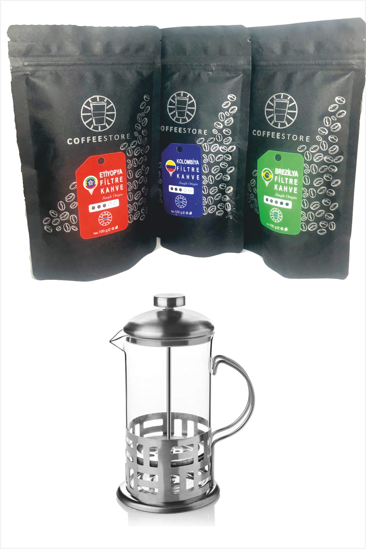 Coffee Store Filtre Kahve Set + French Press