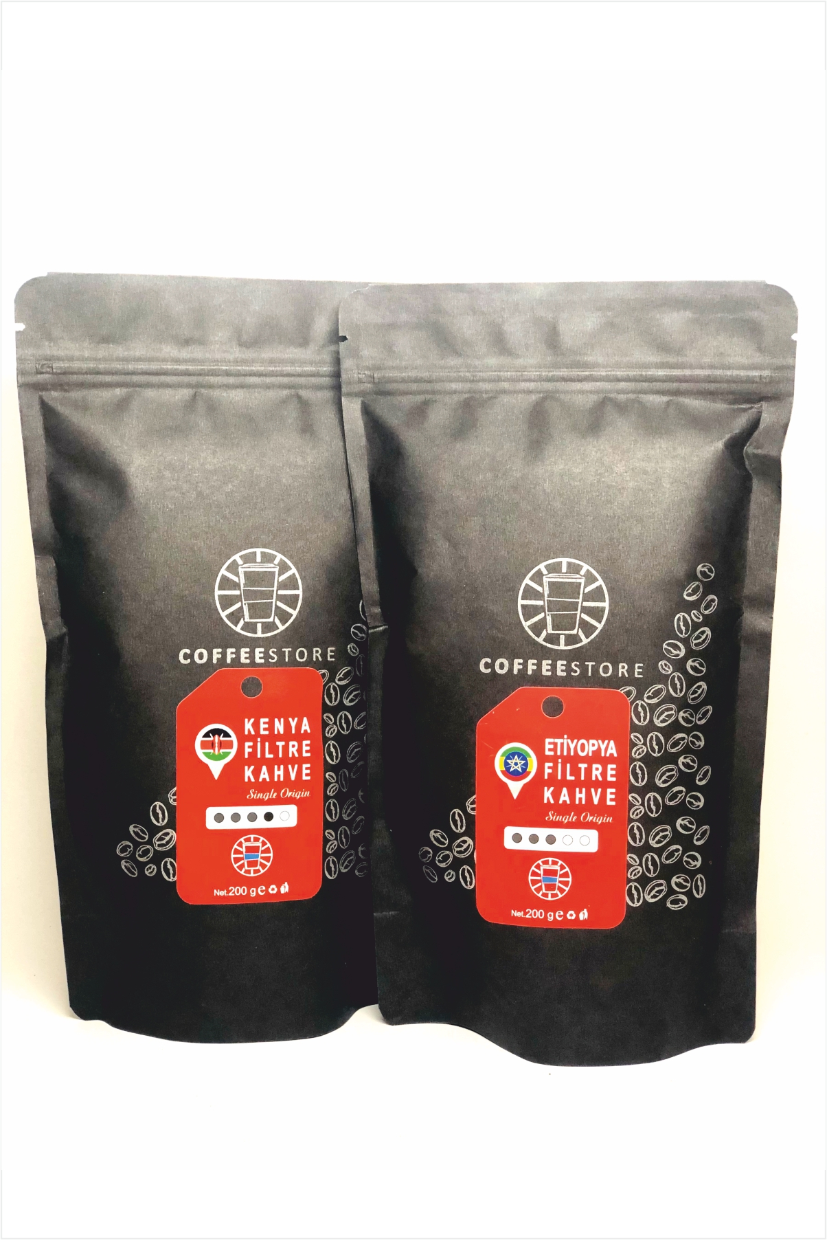 Coffee Store Afrika Filtre Kahve Set (200 Gr Kenya / 200 Gr Etiyopya)  (toplam 400 gr)