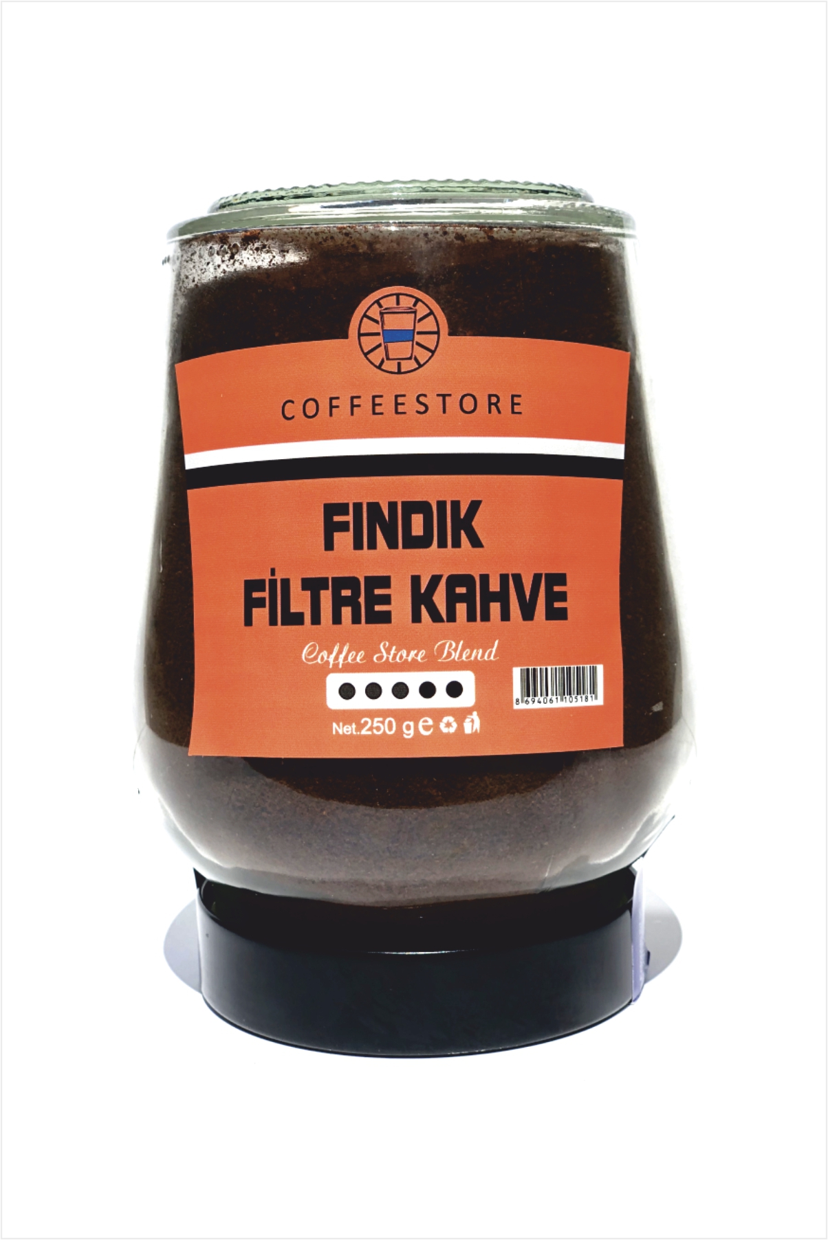 Coffee Store  Fındık Aromalı Filtre Kahve Cam kavanoz 250 gr