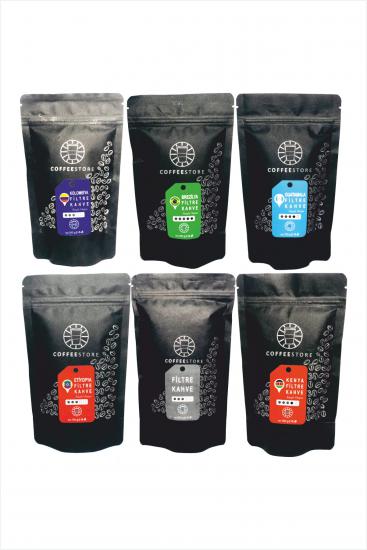 Coffee Store 6’lı Filtre Kahve Deneme Set (600gr)