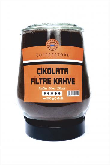 Coffee Store  Çikolata Aromalı Filtre Kahve Cam kavanoz 250 gr